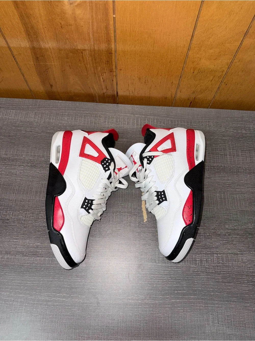 Jordan White Red Black Retro Basketball Sneakers
